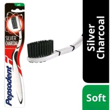 PEPSODENT Sikat Gigi Silver Charcoal Soft 1pcs