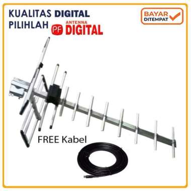 PF Antena Digital Kualitas Jenih untuk STB Set Top Box HD-18 HD 18 Multicolor