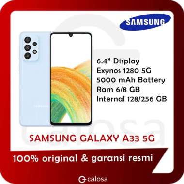 Samsung Galaxy A33 5G 8G 128G / 8G 256G Garansi Resmi Segel No Repack 8/128GB