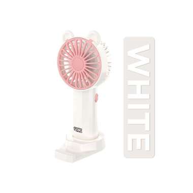 Goto Aiden Kipas Angin Mini Fan Genggam Tangan Lucu Portable Charger WHITE