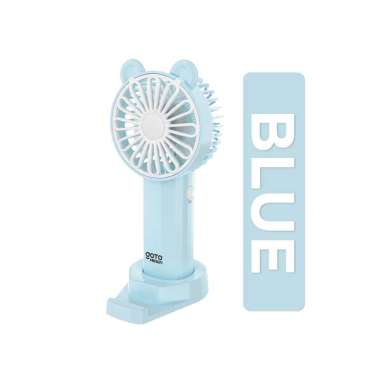 Goto Aiden Kipas Angin Mini Fan Genggam Tangan Lucu Portable Charger BLUE