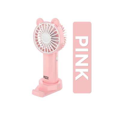 Goto Aiden Kipas Angin Mini Fan Genggam Tangan Lucu Portable Charger PINK