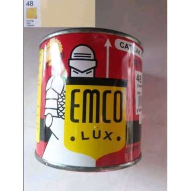 cat minyak kayu besi emco lux warna kuning keju 200 ml