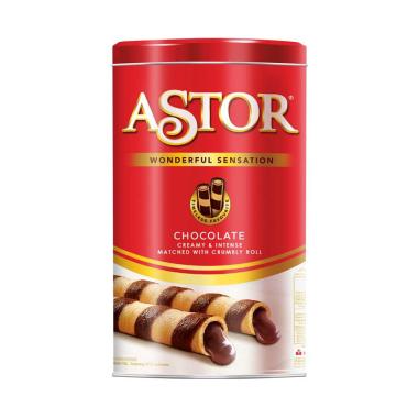 Promo Harga Astor Wafer Roll Double Chocolate 330 gr - Blibli