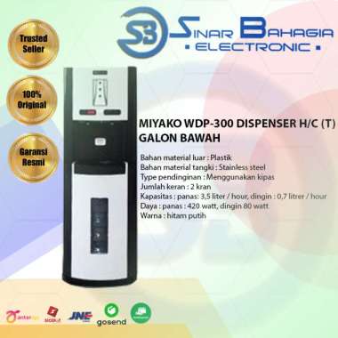 MIYAKO WDP-300 DISPENSER H/C (T) GALON BAWAH (NEW) (KHUSUS BANDUNG)