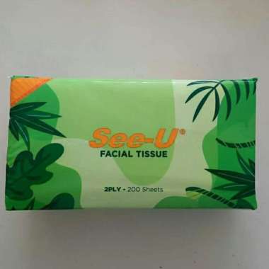 Tissue Tisu See-U Facial Wajah 200 Sheet 2ply See U