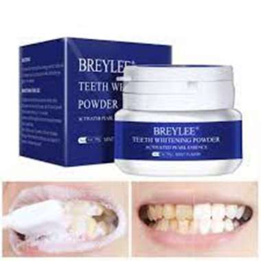 BPOM BREYLEE Teeth Whitening Powder Mencerahkan Gigi Teeth powder Mint