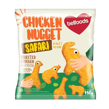 Promo Harga Belfoods Nugget Chicken Nugget Safari 450 gr - Blibli