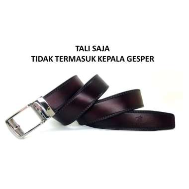 BREWYN NEW NYMS - tali gesper tali ikat pinggang polos model rel KULIT ASLI ! NEW NYMS BROWN,135-140