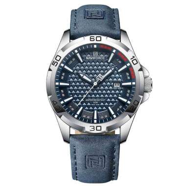 JAM TANGAN NAVIFORCE 8023 SS5 JAM NAVIFORCE ORIGINAL 8023 LA - KULIT Biru JAM TANGAN NAVYFORCE 8023