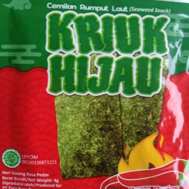 Rumput Laut | Kriuk Hijau | 1 box isi 12 sachet Telor Asin