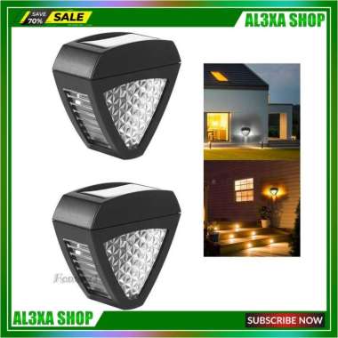 Lampu Dinding Led Tenaga Surya Anti Air Dekorasi Taman