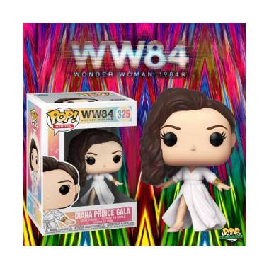 Funko Pop DC Comic Wonder Woman 1984 Diana Prince Gala White Dress Action Figure