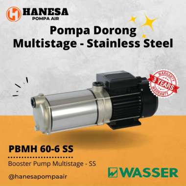 Wasser PBMH 60 – 6 SS Pompa Dorong Stainless Steel Non Otomatis