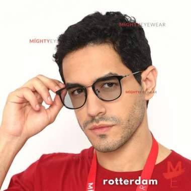 Kacamata Photochromic Antiradiasi - Rotterdam Kotak Pria Minus Plus + BlueChromic