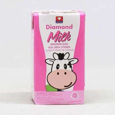Promo Harga Diamond Milk UHT Sereal Strawberry 125 ml - Blibli