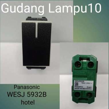 Mata Saklar Panasonic Hitam /Hotel(WESJ5932B)