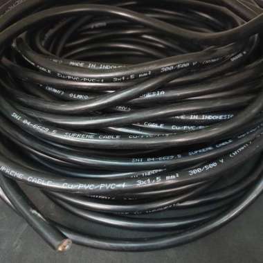 Kabel Listrik Serabut NYYHY 3x1,5 Supreme (Meteran)