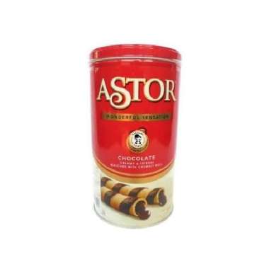 Promo Harga Astor Wafer Roll Chocolate 330 gr - Blibli