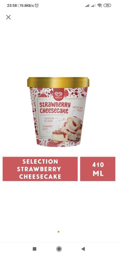 Wallston Move on Viennetta Strawberry Cheesecake Ice Cream Walls [410ml]