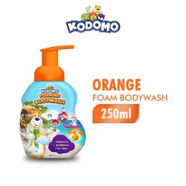 KODOMO FOAMING BODYWASH 250ML ORANGE