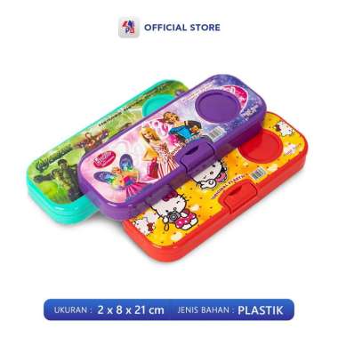Kotak Pensil Hologram Karakter Kartun Lucu Pencil Case Lucu Berwarna