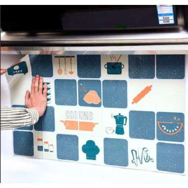 Stiker Anti Minyak Untuk Dapur/Wallpaper Dapur/Wallpaper Dapur Sticker Hijau