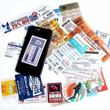EDS Koper Laptop Boarding Pass Stiker Multicolour