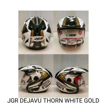 HELM SNI / HELM JGR DEJAVU / HELM HALF FACE White Gold