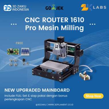 ZKLabs CNC Router 1610 Pro Mesin Milling PCB Laser with Spindle [160 x 100 x 45 mm]