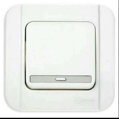IB Broco Galleo G162 Saklar Double Switch / Seri /stop kontak /engkel warna Stop kontak