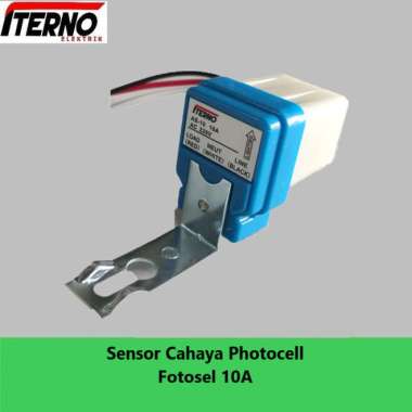 Sensor Cahaya Photocell Fotosel 6A 10A Iterno ukuran 6A