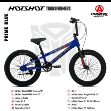 sepeda BMX pacific hotshot Transformers 20 inc tanpa rotor