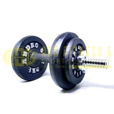 Paket Barbel/Dumbel 10kg Stick Rubber