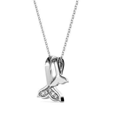 Her Jewellery Mermaid Love Crystal Pendant / Kalung