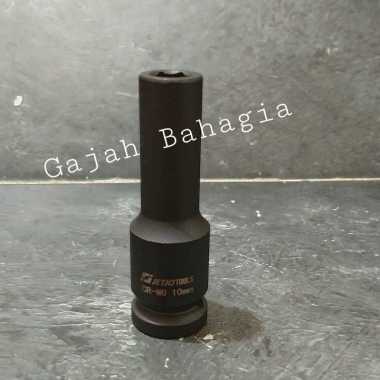 Mata sok impact panjang 1/2" DR 10mm Socket Kunci shock 10 MM Long