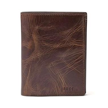 Fossil Derrick RFID International Combination Dompet Pria [ML3686-201] BROWN