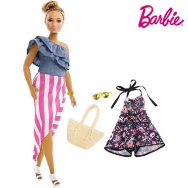 Jual Barbie Fashionistas Stripe Full Skirt Original Mattel Online September 2020 Blibli Com