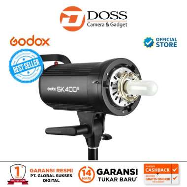 DOSS Godox SK400II Studio Strobe Lighting Kamera BLACK