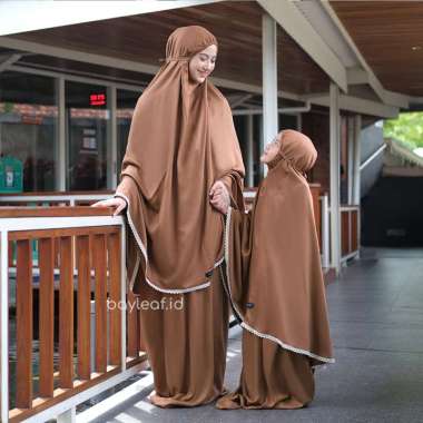 Bayleaf.id Mukena Polos ANAK CARAMEL