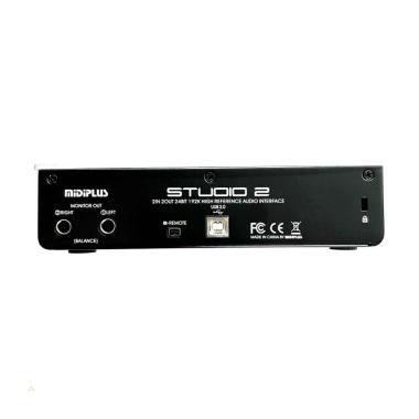 MIDIPLUS Studio 2 Soundcar Recording for Microphone Zoom/ Podcast/ Streaming SILVER