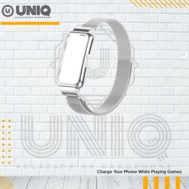 Finchy Strap Stainless Steel Case Huawei Band 7 Smartwatch Strap Milanese Magnetic Loop Casing Huawe