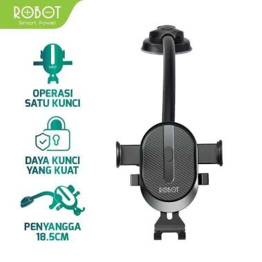 Robot RT-CH12 Car Mount Phone HP Holder Dashboard Kaca Mobil Automatic RT-CH16