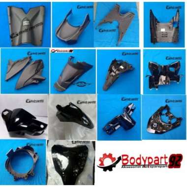Cover Body Kasar Vario Techno 125 Old 2013 2014 Bohlam warna legsil bawah