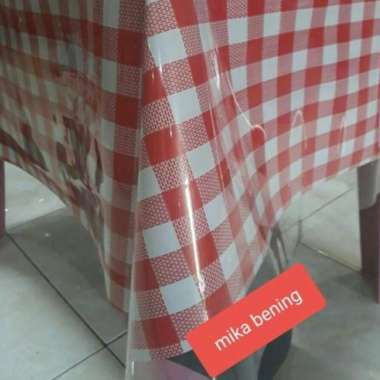 Taplak Meja Makan Plastik/Plastik Mika Bening Ukuran 150 x 137 TEBAL +