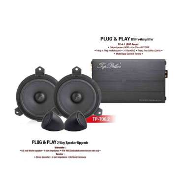 Top Palace Paket Audio Mobil Premium Upgrade for Toyota - Hitam [DSP Processor/ Speaker Set] Hitam