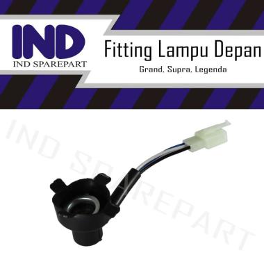 IND Onderdil Fitting Lampu Depan Motor for Supr/ Grand/ Legenda HItam