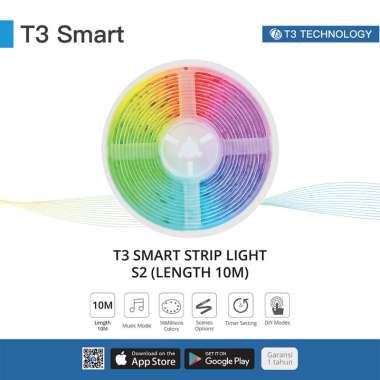 T3 Smart LED Flowing Strip Light S2 Lampu LED Panjang 10M