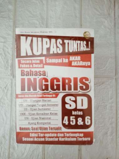 BUKU KUPAS TUNTAS BAHASA INGGRIS SD KELAS 4,5,6