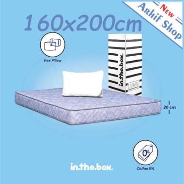 Kasur Busa inthebox hybrid Bed 160x200 160 x 200 Biru